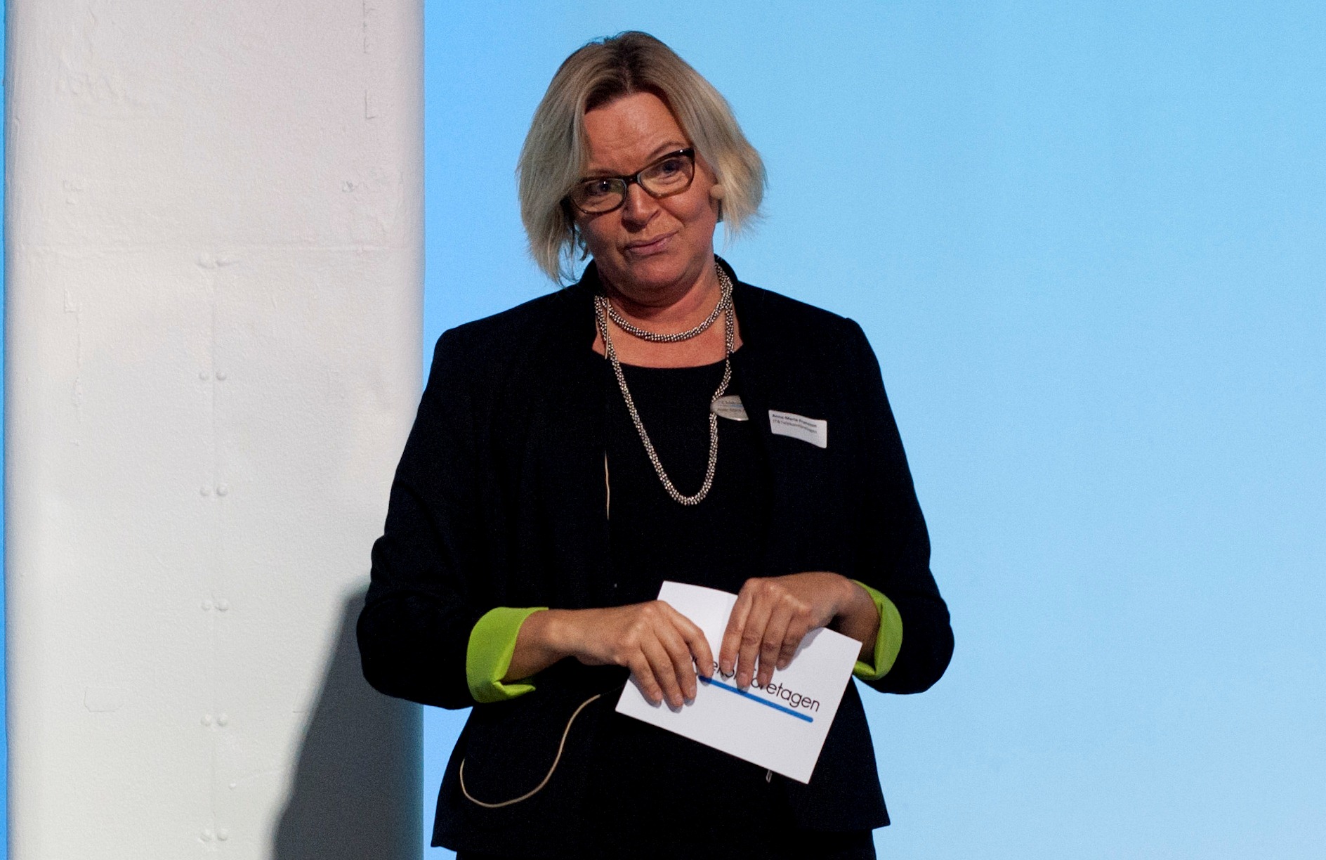 Anne-Marie Fransson hälsar alla välkomna till IT&Telekomdagen 2014.jpg